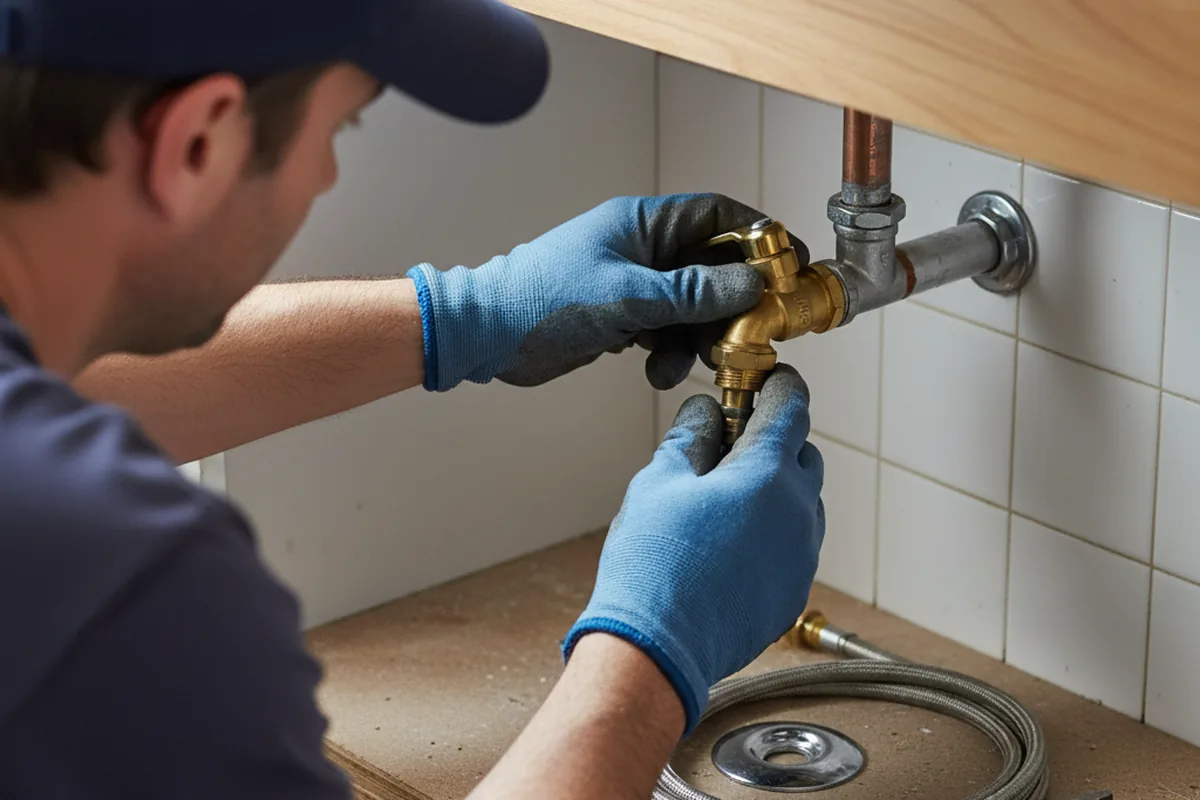 Shutoff valve and fitting work during Emergency Plumbing in Forest Hills
